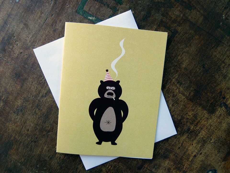 Smokey the Bear, Happy Birthday - Belated or Not - Greeting Card