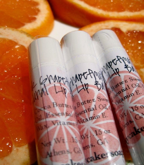 Grapefruit Lip Balm (Natural, Vegan)
