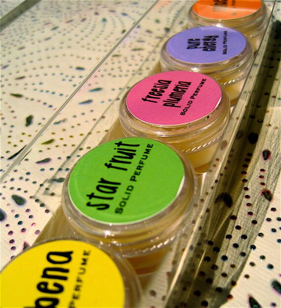 Solid Perfume Set of 5 (Your Scent Choices)