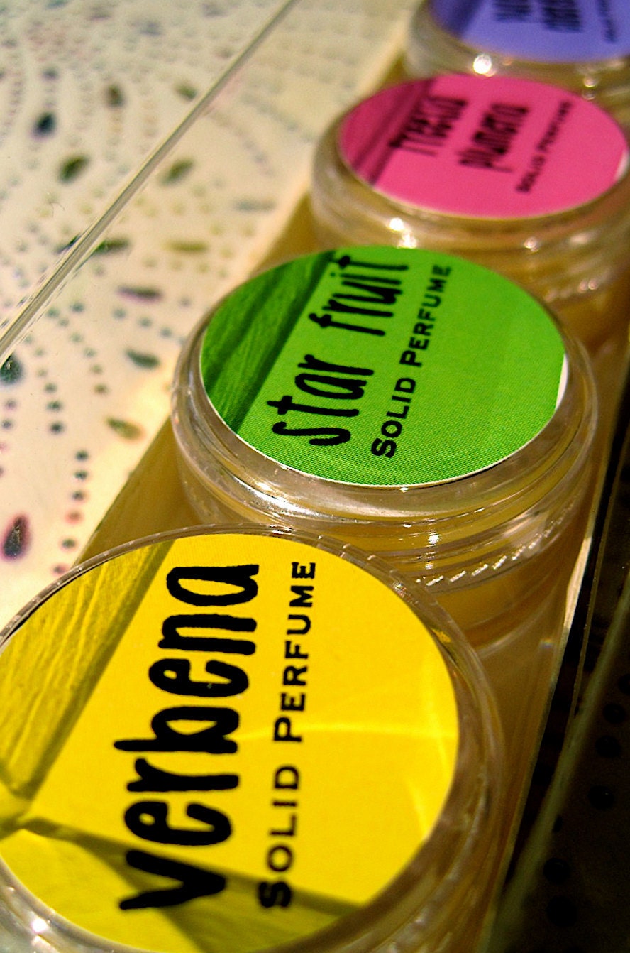 Solid Perfume Set of 5 (Your Scent Choices)