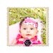 NEW Hot Pink Sattin Ruffle Lace Rhinestone Gem Skinny Elastic Headband Newborns to Adults