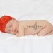 Baby Toddler Crystal Bling RED FLOWER Crochet Headband