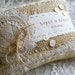 Custom Personalized Vintage Lace Wedding Ring Bearer Pillow -- Handmade in Ireland