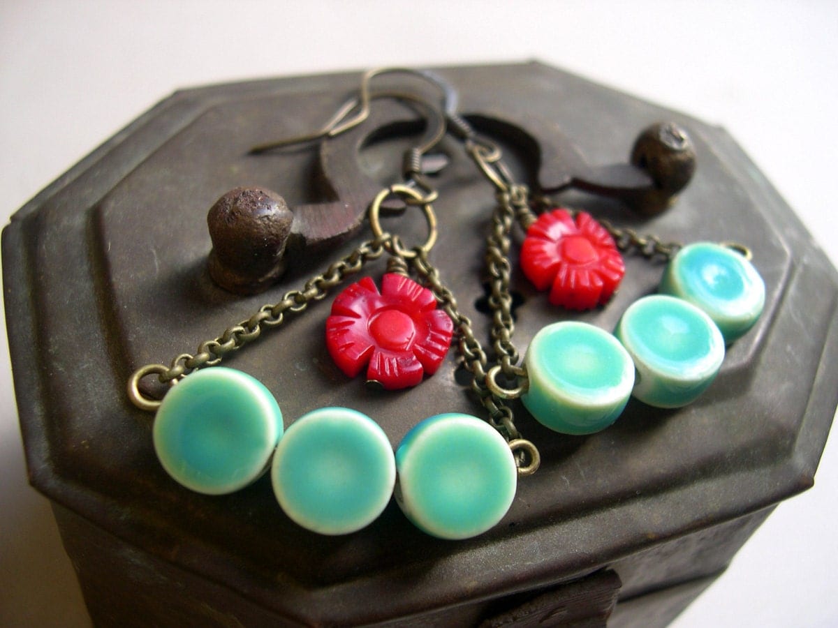 Flower Swing Earrings FREE US SHIPPING