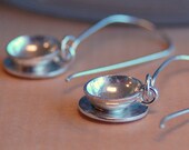 Sterling Silver Tiny Teacup Earrings - One Lump or Two