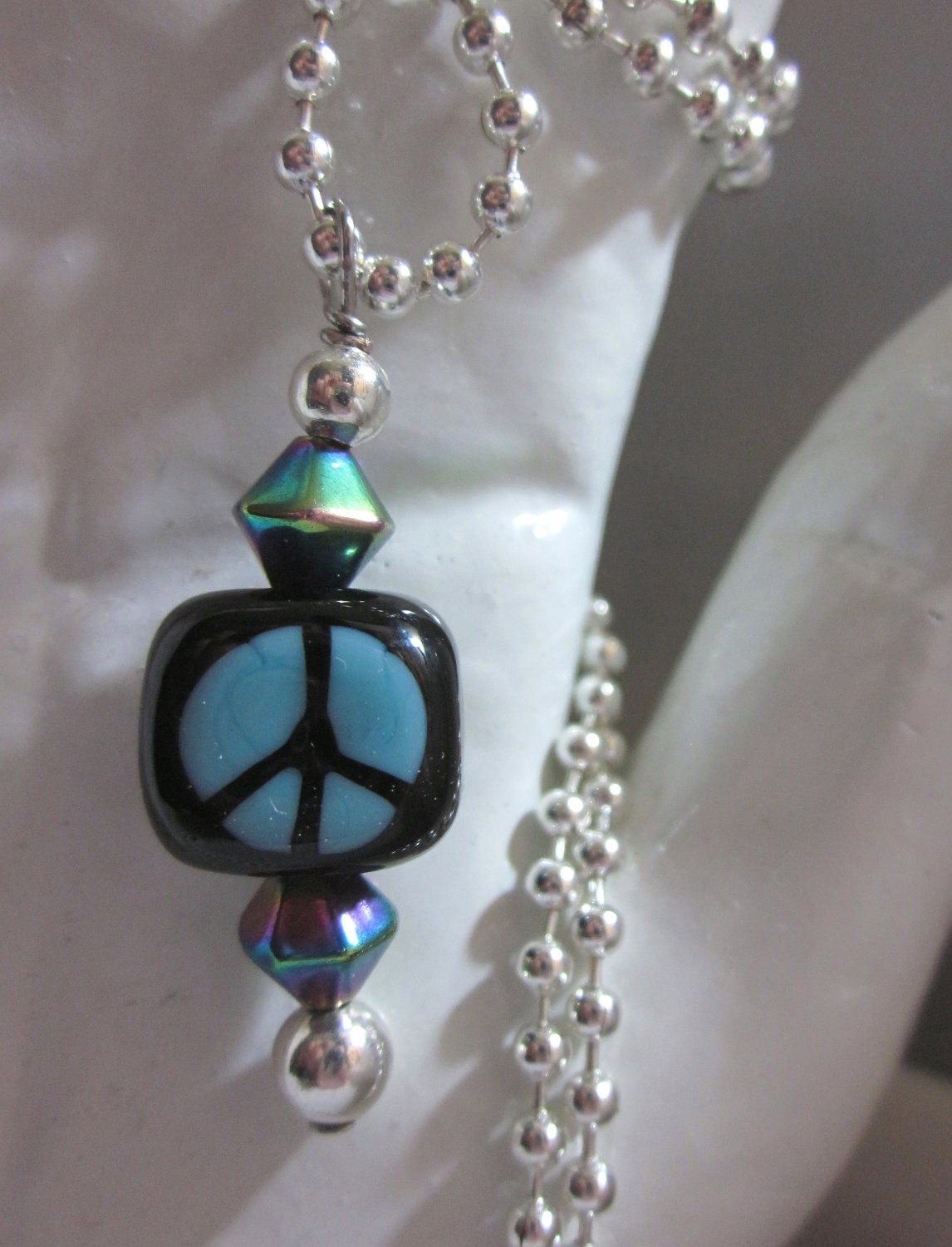 Peace Cubed Necklace