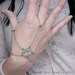 Filigree Statement Slave Bracelet  Hand Jewelry Silver Tone
