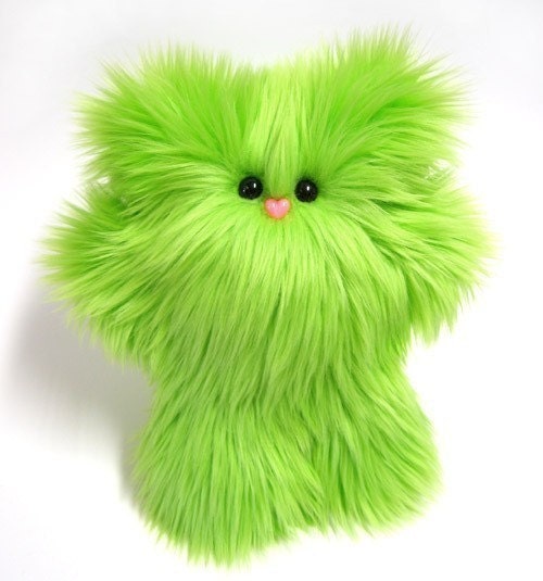 Plush Monster -- Petunia in Lime Green by Mint Conspiracy