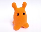 Orange Plush Alien -- Poonga Poonga Bween -- Weird Stuffed Monster