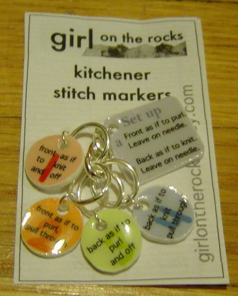 Kitchener stitch markers