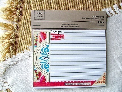 Collaged Recipe Cards