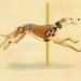 Carousel Cream Greyhound Series Signed Print 4
