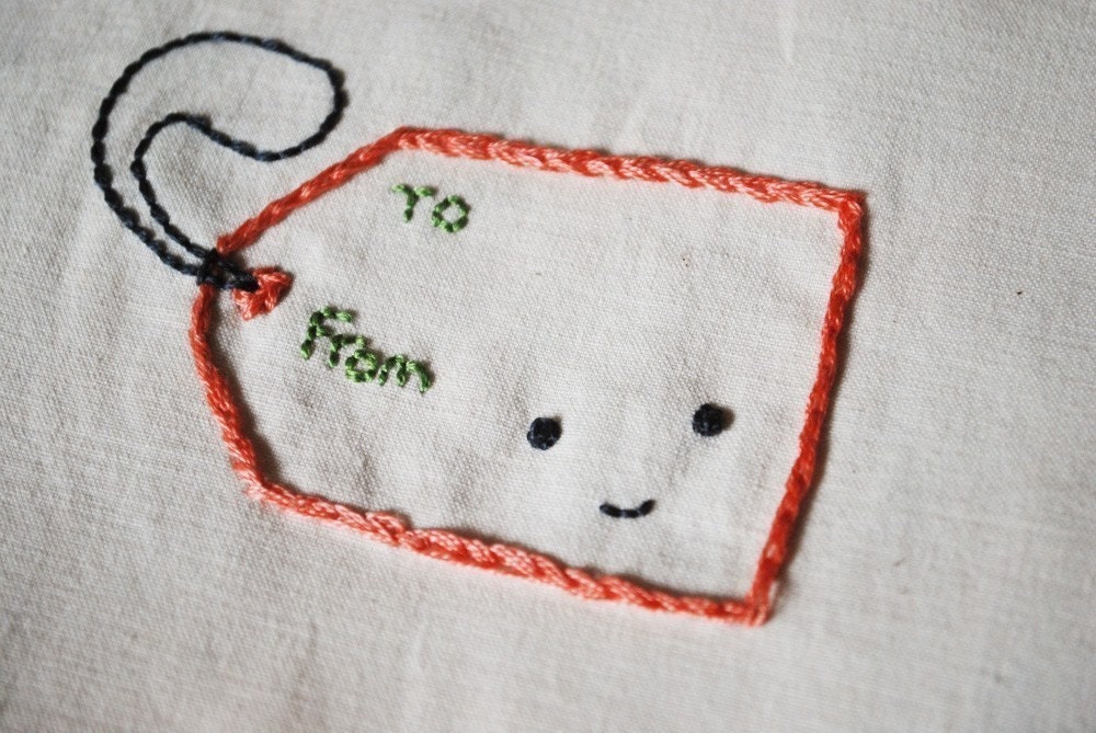 The Wrappings - Christmas Gift Wrap Hand Embroidery Pattern