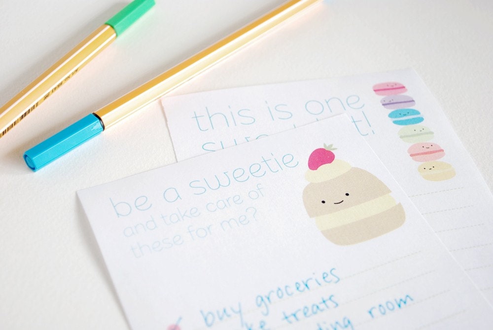 Sweet Treats Printable Lists
