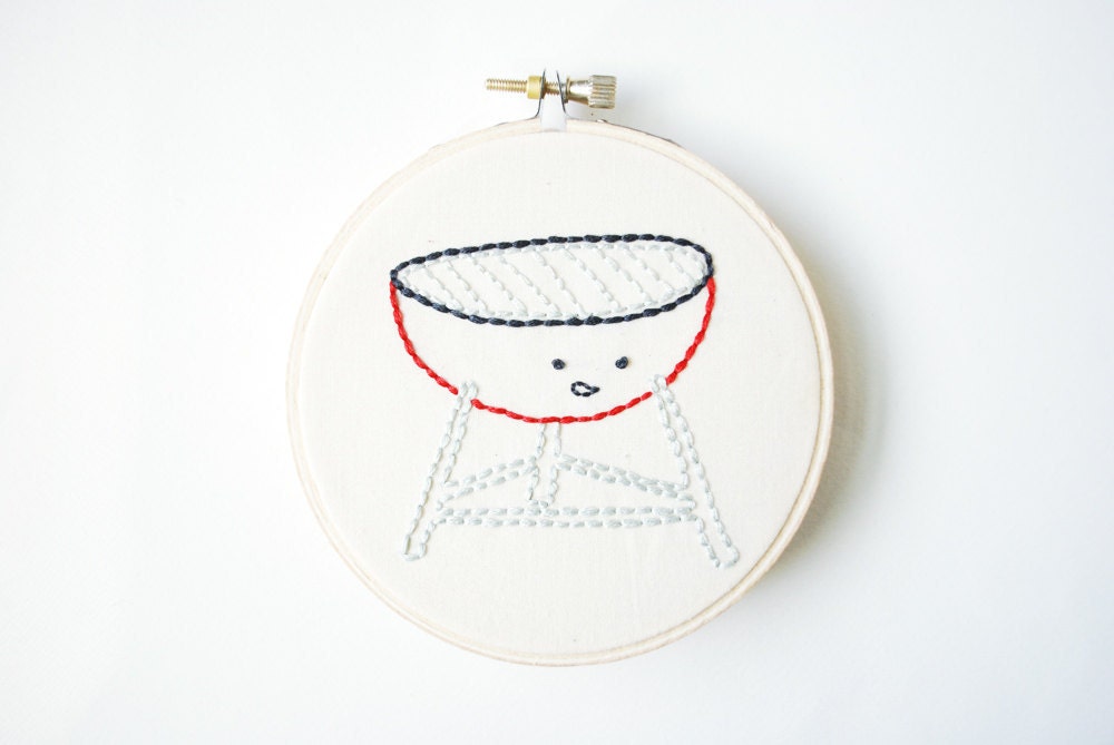 Bar-B-Cute - Summer Cookout Hand Embroidery Pattern