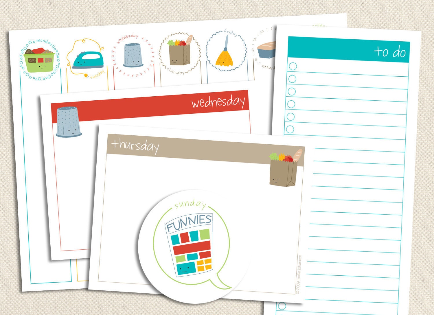 Printable Lists - Chores of the Week