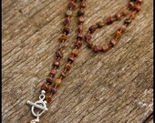 Wake Up, Little Susie - sterling, pietersite and carnelian necklace