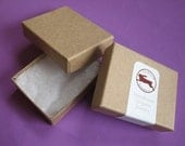 100 small Kraft cotton filled boxes