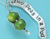Two Peas in a Pod Charm Necklace