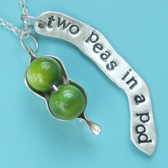 Two Peas in a Pod Charm Necklace