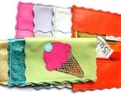 Metro Leather Wallet and Business Card Holder TM, Credit Card Holder, Card Holder,  Credit Card Wallet, ID Card Holder - Ice Cream