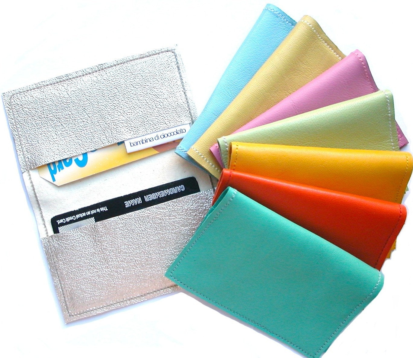 Metro Leather Business Card Holder TM, Card Holder, Credit Card Holder, Credit Card Wallet,  ID Holder