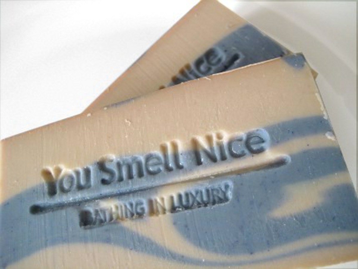 GIANT Man Soap - Gift for Guy - Cold Process Soap Bar XL - BLUE scent - Olfactory Orgasm Handmade entirely by me