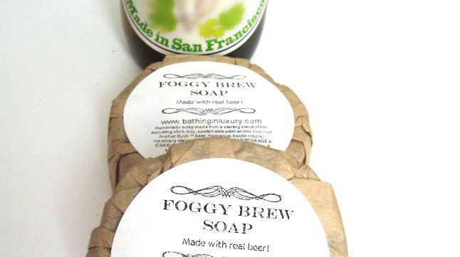 Beer Soap gift for men - Man soap for dude - San Francisco beer soap - WILD LAGER