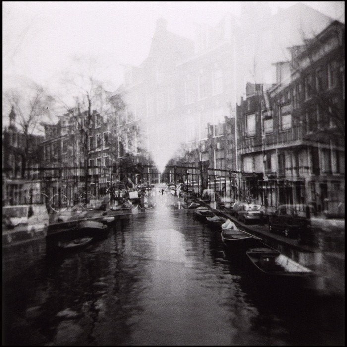 8x8 Holga Photo Print -- Double Vision Amsterdam -- Fine Art Photography