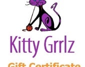 Gift Certificate redeem for HandSpun Yarn Kitty Grrlz Cash 30 dollar value