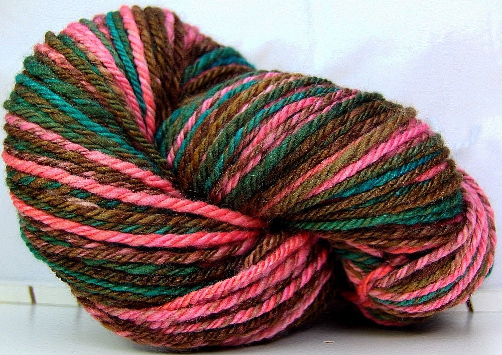 HandSpun Navajo 3ply Yarn merino wool silk Antoinette 186 yards 4.2 oz