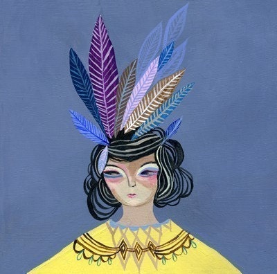 feather power in violet