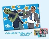 Obama Vs Zombies 2 by 3 inch Pocket Mirror