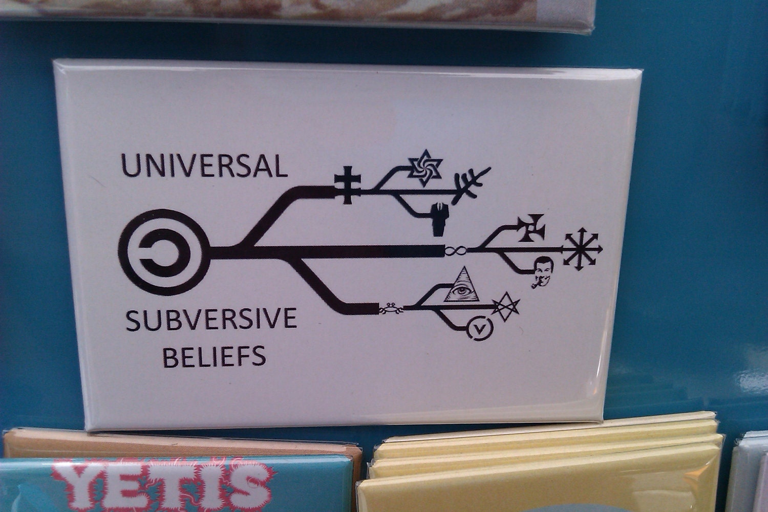 Universal Subversive Belief Chart Fridge Magnet