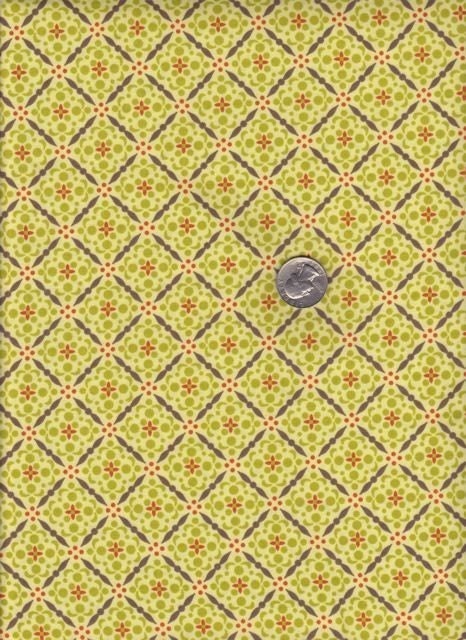 Fat quarter - Paper Snowflake in Loden - Meadowsweet 2 - Michael Miller cotton quilt fabric