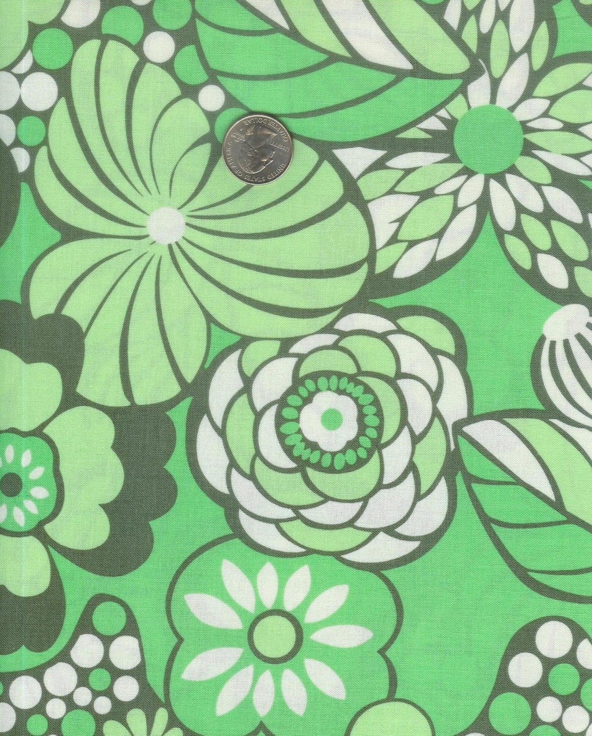 Fat quarter - Amy Butler Daisy Chain Water Garden in Forest cotton quilt fabric