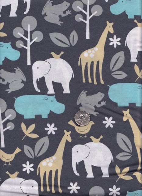 Fat quarter - Zoology in Sea - Michael Miller cotton quilt fabric