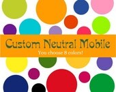 Neutral - Custom - Eco Friendly - Natural - Felted Wool - Baby Mobile