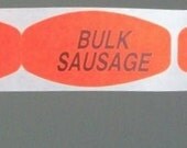 40 bulk sausage stickers. gross. sale.