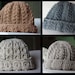 Canyon River Cable Hats Crochet Pattern - 4 Striking Cable Designs