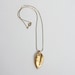 vintage 1980's CAST LEAF golden nature necklace