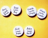 Customized Badges For People In Love- 1 Inch Pinback Button Duo