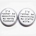 1 Inch Pinback Buttons - The Dynamic Duo
