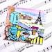 In The Future, Paris Will Belong To The Robots-Handtinted Gocco Print