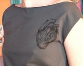 anatomical heart shirt dress asphalt