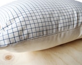 Cushion cover - organic cotton/hemp - Graph Paper