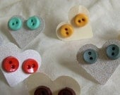 button stud earrings MINI sweet colors  FREE SHIPPING