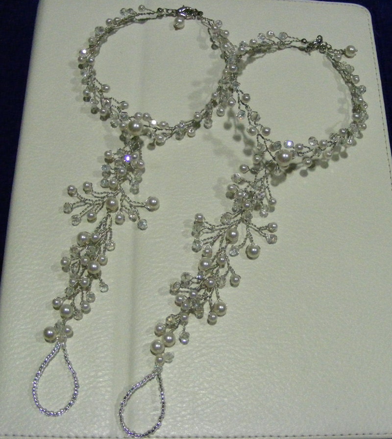 Beach wedding barefoot sandals - made to order