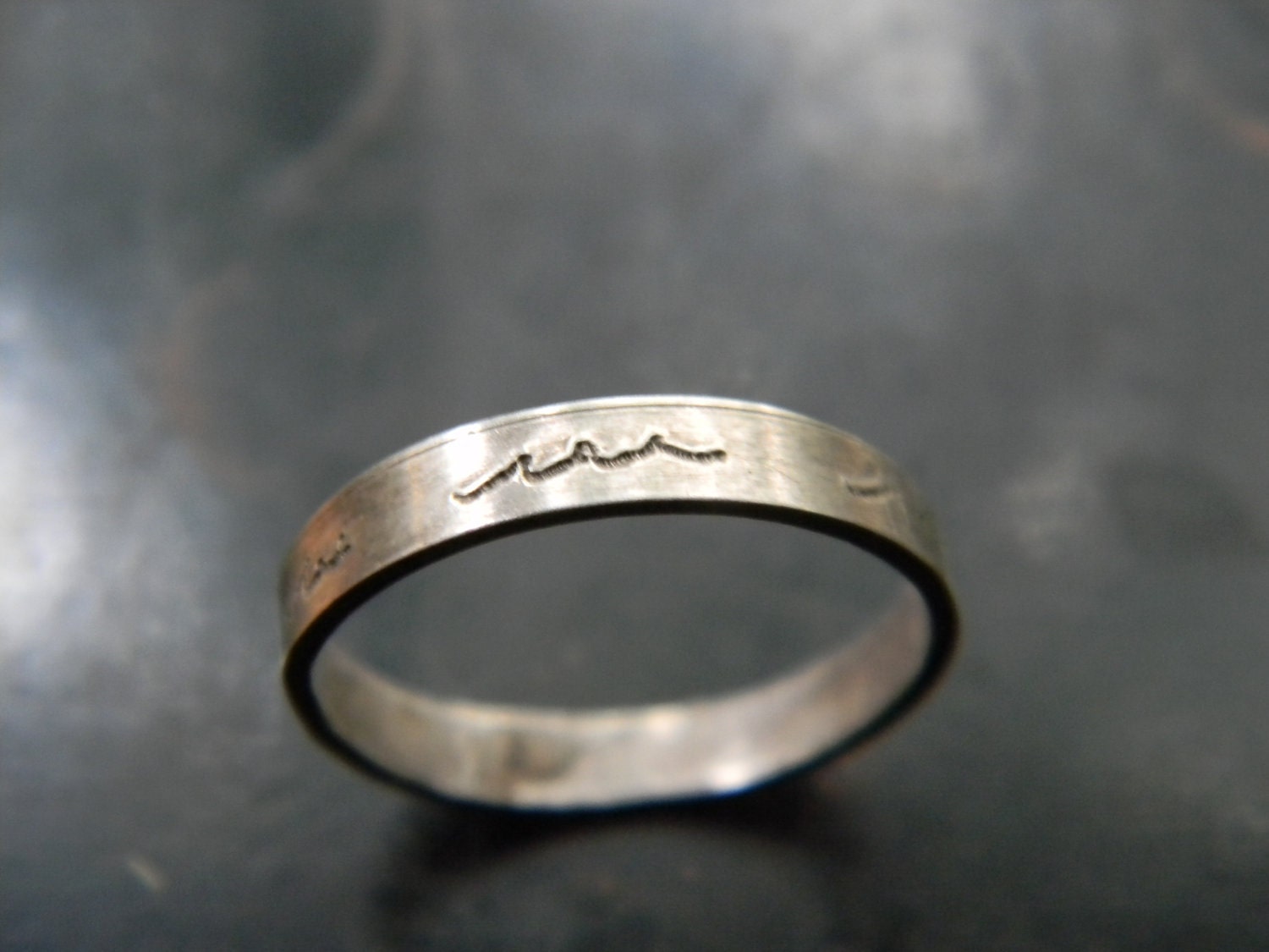 Two Promise Rings - Surfs Up Wave Rings - Any Size - Wedding Rings from Mary Lu Wason