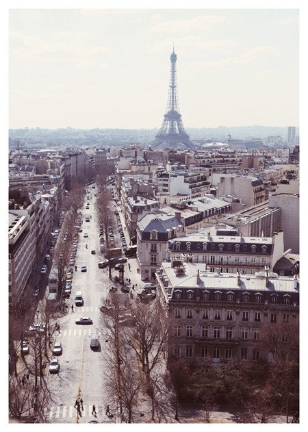 Paris Photography - Eiffel Tower Photograph - Paris in the Springtime-  Original Signed Fine Art Photograph